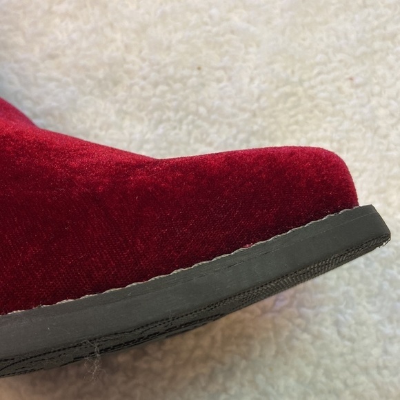 Justin Boot Womens Chellie Velvet Color: Red Style L9758 Rodeo, Horseback NWT - Picture 7 of 11